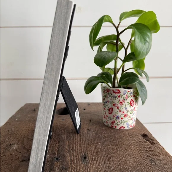 Gray Framed Floral Watercolor original 4x6 - Picture 4 of 5